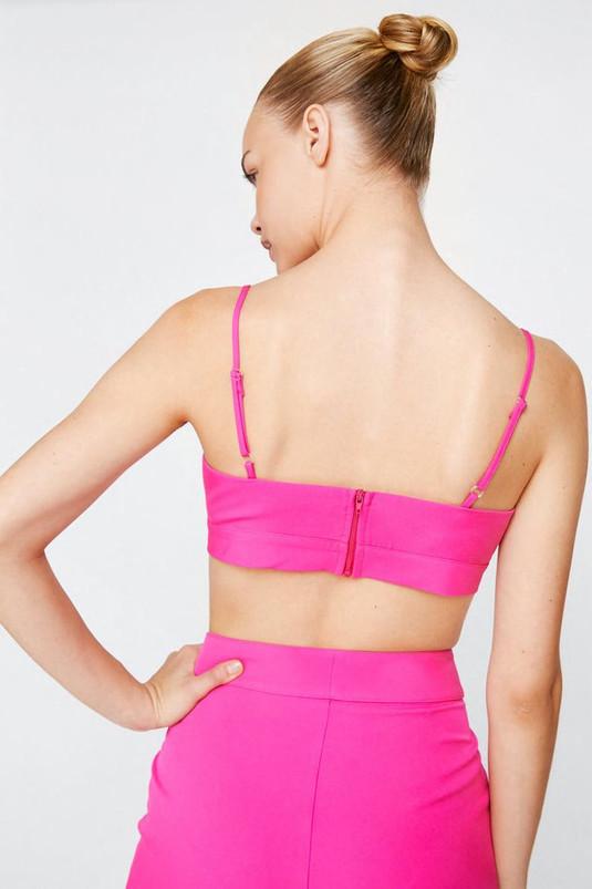 Tailored Cropped Co-ord Bralette | Nasty Gal (US)