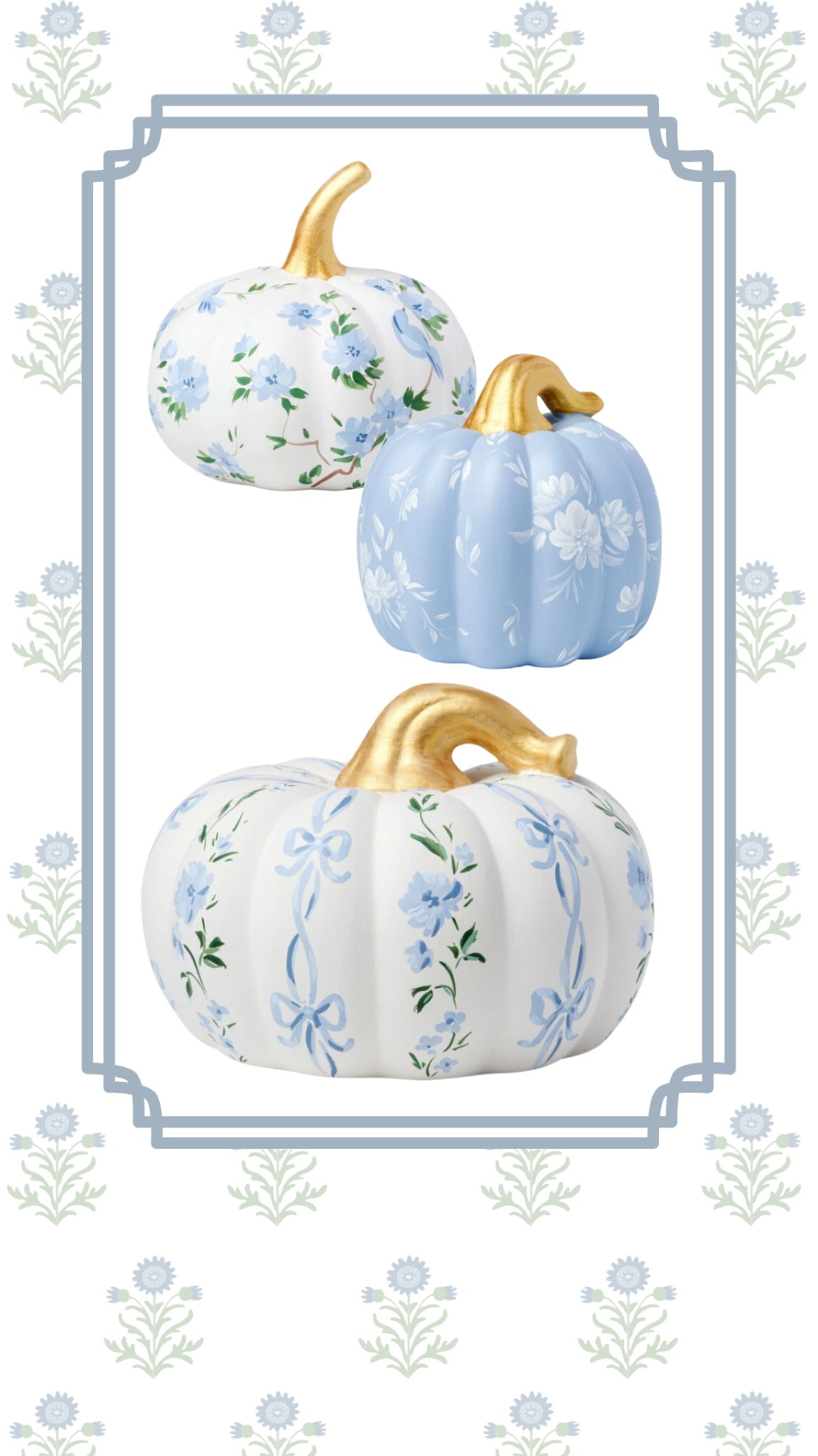 #coastal #fall #coastaldecor #bluepumpkin #stylishfalldecor #autumn #floral #bow #gold #pumpkindecor

#LTKSeasonal #LTKHome #LTKStyleTip