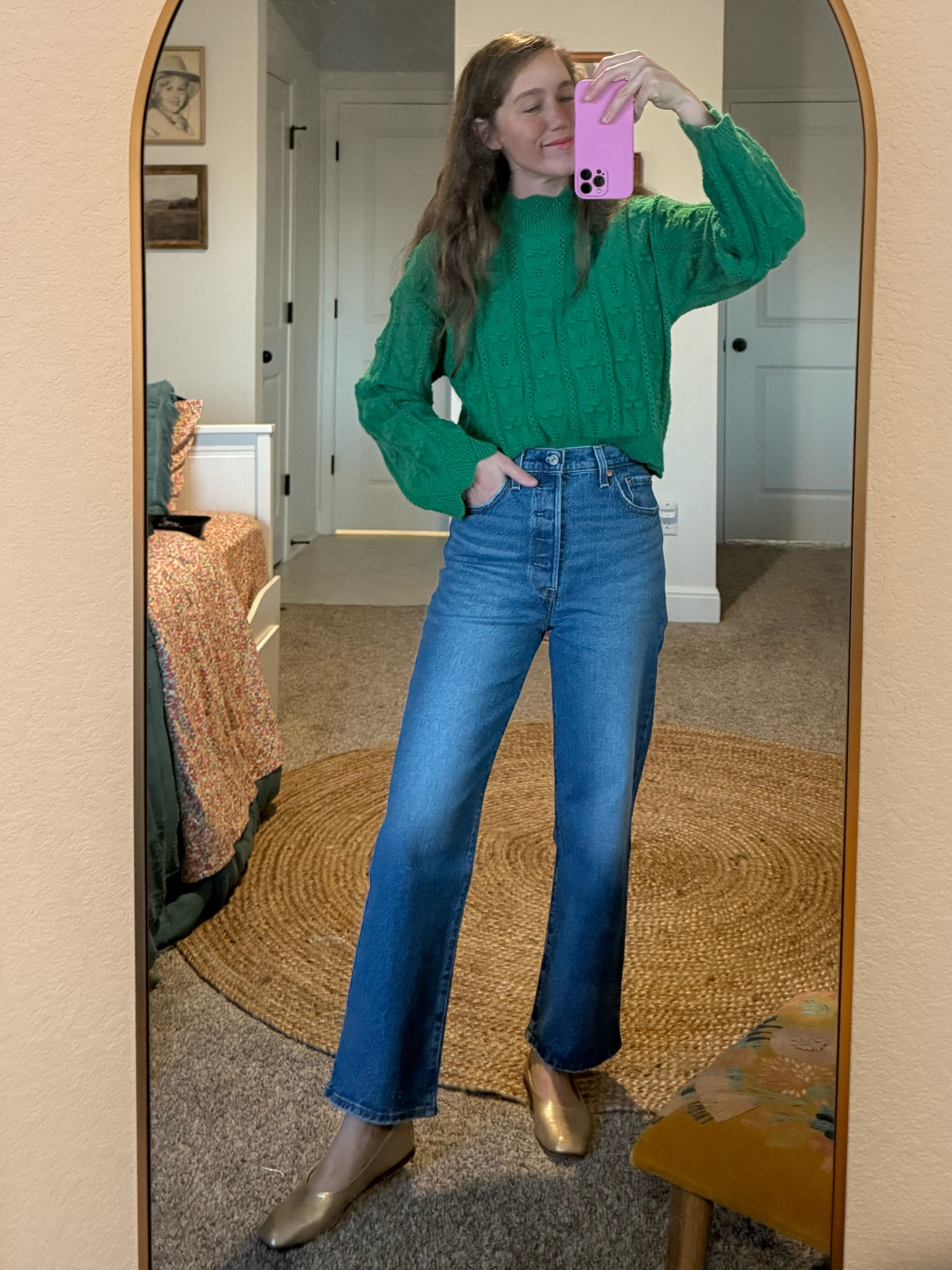 Top @shopcider
Denim: @levis
Added similar flats and earrings below!

#LTKHoliday #LTKFindsUnder100 #LTKStyleTip