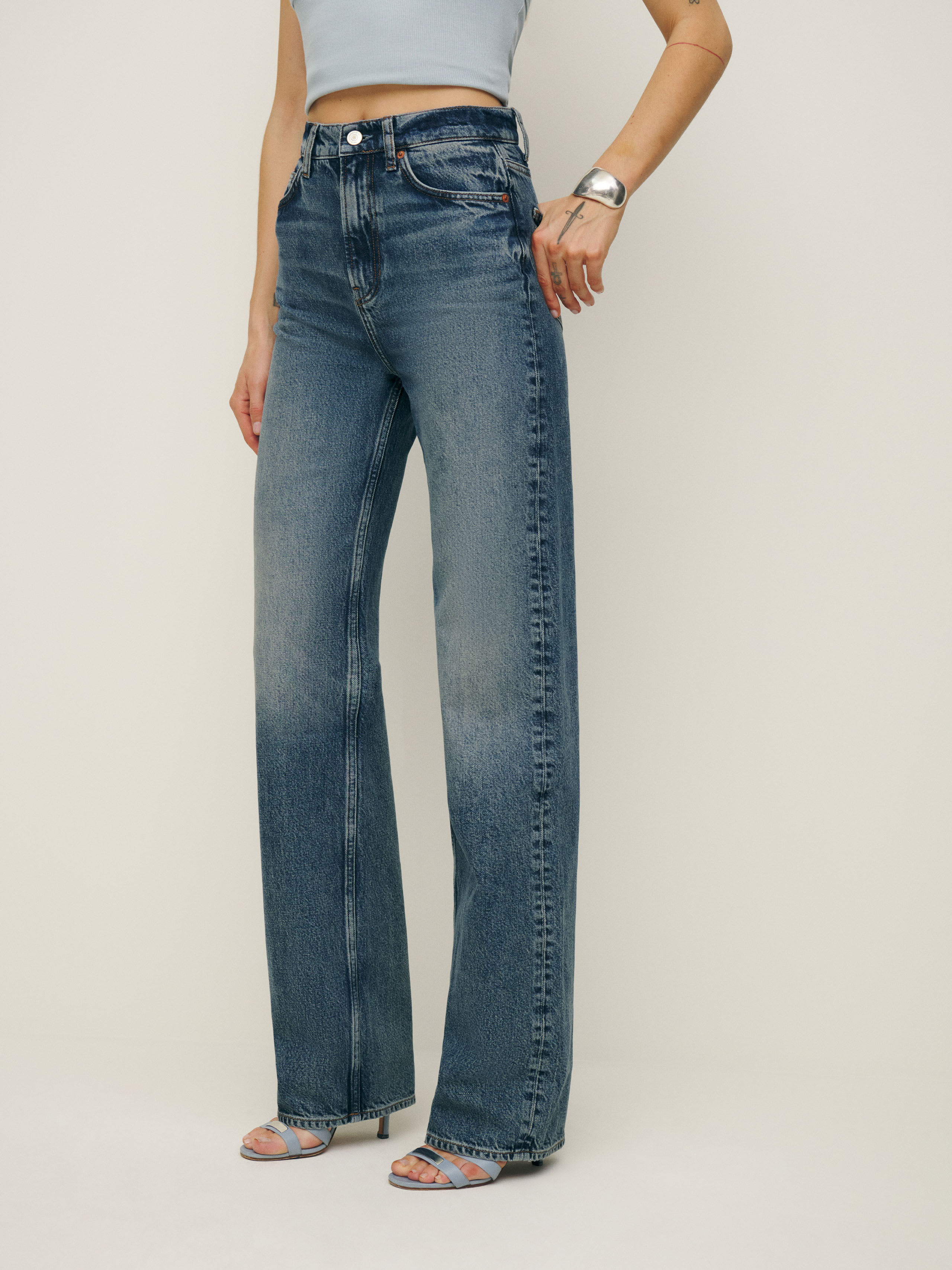 Wilder High Rise Wide Leg Jeans | Reformation (Global)