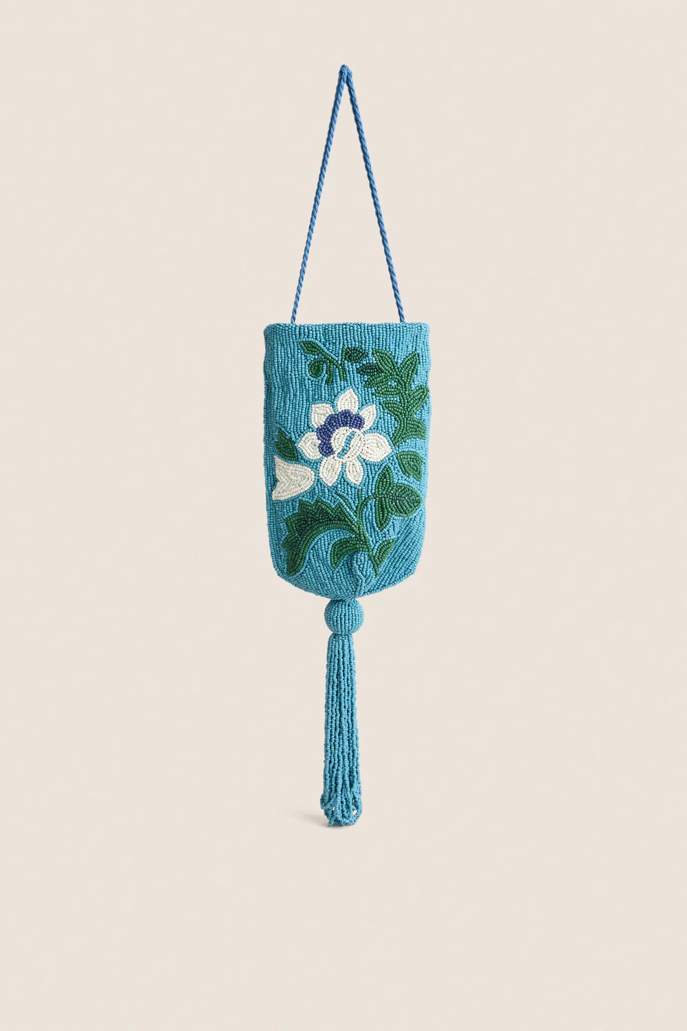 Cerulean Floral Beaded Bag | Tuckernuck (US)