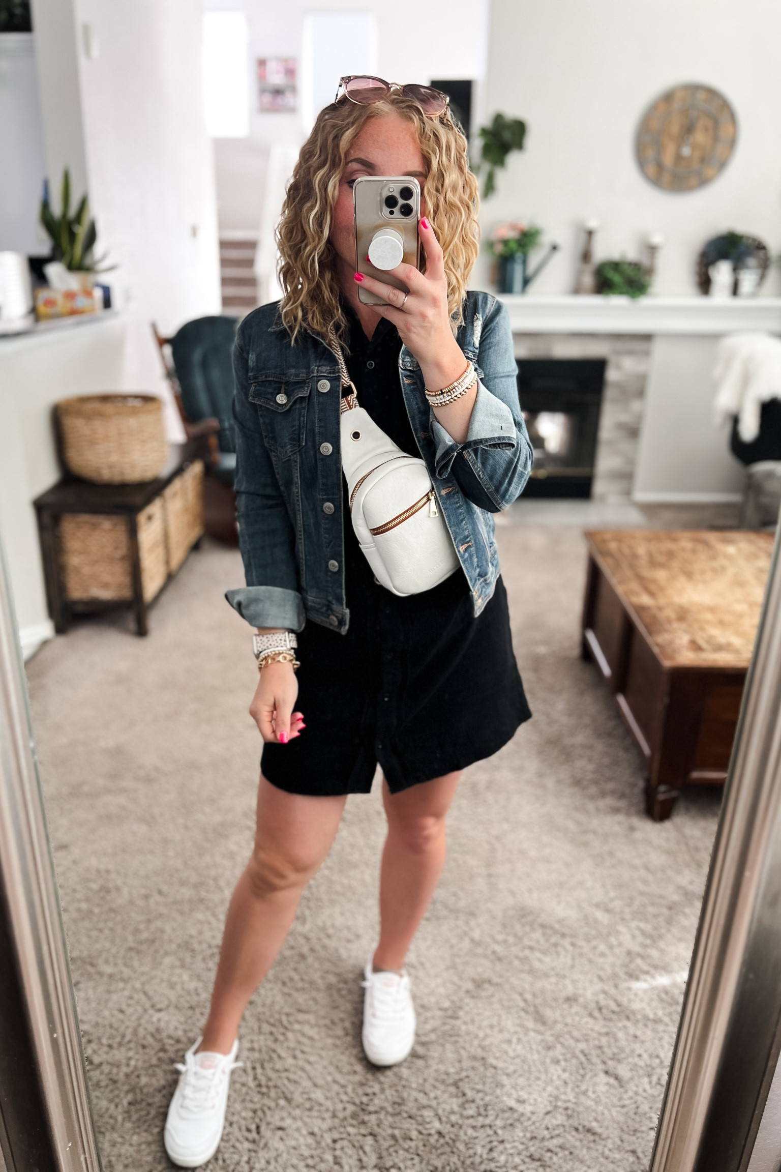  Spring and summer outfit with a black linen dress, denim jacket (similar linked) sling bag, and white slide on sneakers.  Grab your true size

// #ltkfindsunder100 #ltksalealert amazon spring sale, 
Spring outfits 2024, Amazon outfit ideas, casual outfit ideas, casual fashion, amazon fashion, amazon casual outfit, cute casual outfit, outfit inspo, outfits amazon, outfit ideas, Womens shoes, amazon shoes, Amazon bag, purse, size 4-6, early spring outfits, winter to spring transition outfit, summer outfits  

#LTKstyletip #LTKitbag #LTKfindsunder50