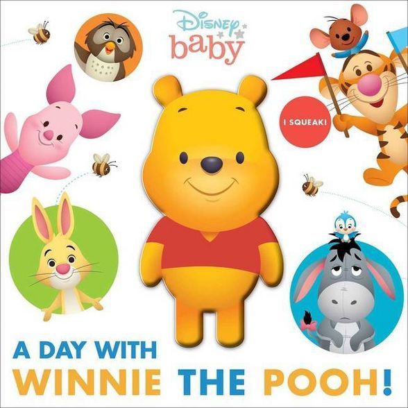 Disney Baby: A Day with Winnie the Pooh! - (Squeeze & Squeak) by Maggie Fischer (Board Book) | Target