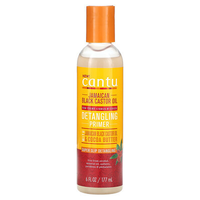 Cantu, Detangling Primer with Jamaican Black Castor Oil & Cocoa Butter, 6 fl oz (177 ml) | iHerb
