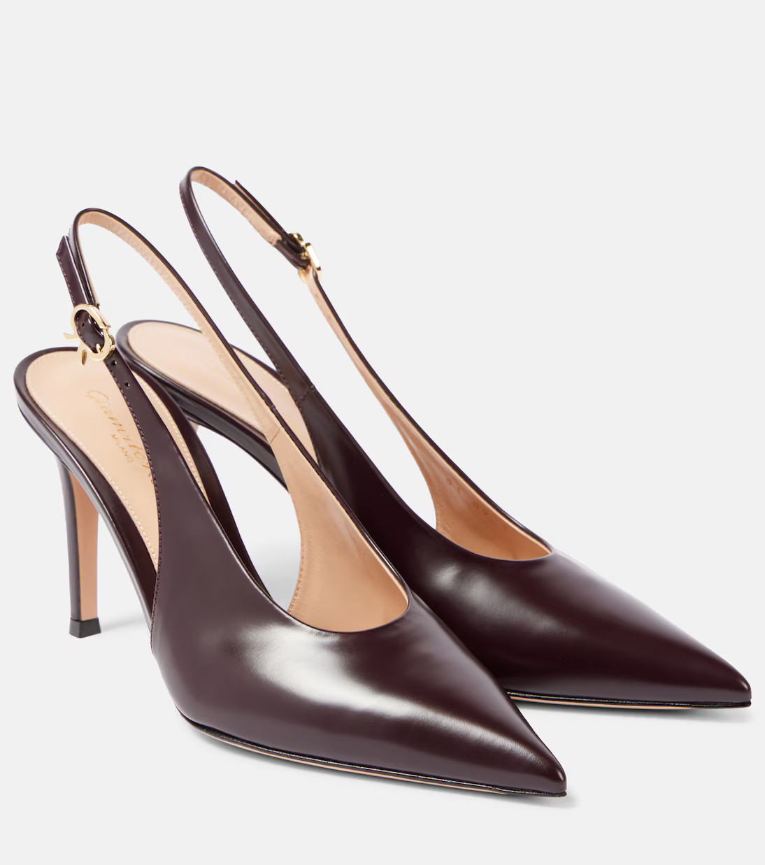 Robbie 85 patent leather slingback pumps | Mytheresa (US/CA)