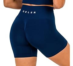 CELER Womens Workout Shorts Seamless Scrunch Butt Gym Shorts High Waisted Yoga Athletic Booty Sho... | Amazon (US)