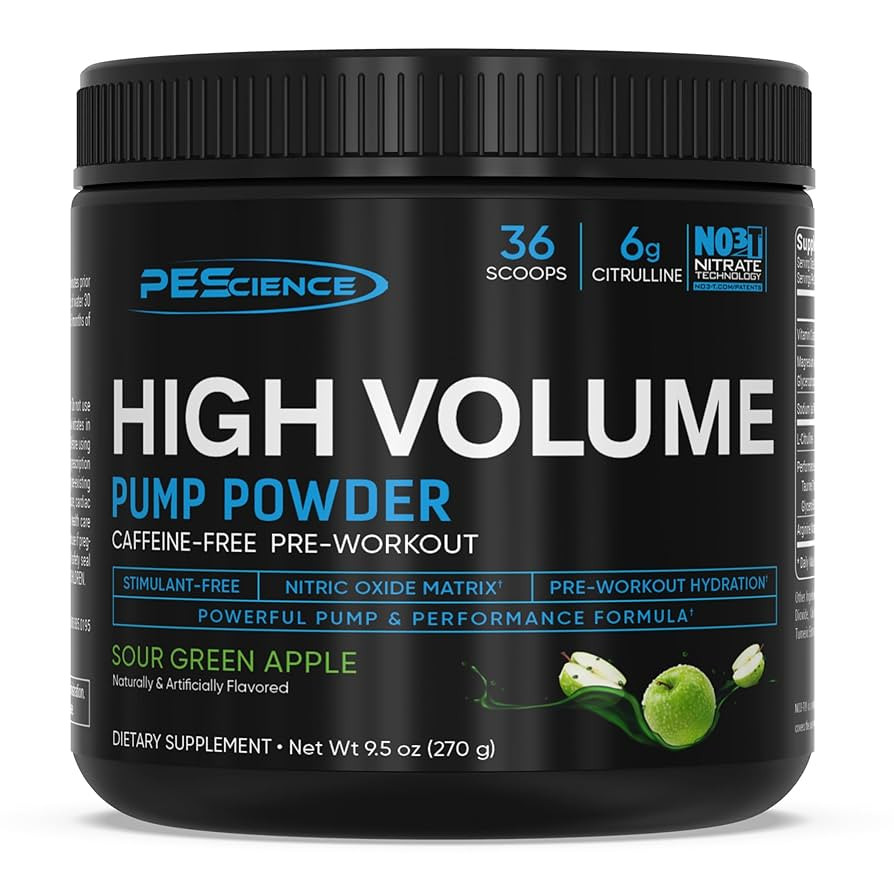PEScience High Volume Stim-Free Pre Workout, Nitric Oxide Booster with L Citrulline & L Arginine ... | Amazon (US)