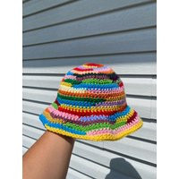 Crochet Scrap Bucket Hats | Etsy (US)