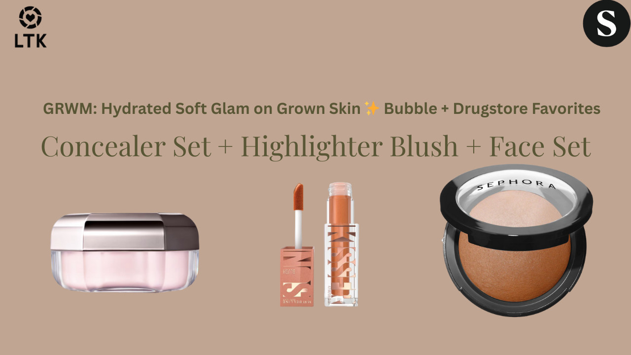 GRWM: Hydrated Soft Glam on Grown Skin ✨ Bubble + Drugstore Favorites

Get ready with me while I prep my skin and do a soft, hydrated glam using Bubble skincare, drugstore staples, and a few holy-grail extras. This GRWM is all about glowing, comfortable skin and makeup that works for grown, melanin-rich skin.
No rushing. No overdoing it. Just Joyce, hydration, and soft glam that feels good.
🛍️ Everything I used is linked in my ShopMy & LTK.


ShopMy:
https://shopmy.us/shop/collections/3567157


LTK:
https://liketk.it/5Mk8O


This GRWM features barrier-supporting skincare and hydrating makeup for a smooth, radiant finish. Bubble products prep the skin with ceramides, hyaluronic acid, and peptides, followed by complexion, eye, and lip products that enhance natural beauty with glow, warmth, and definition.


#GRWM
#GetReadyWithMe
#Over50Beauty
#HydratedGlam
#SoftGlam
#MelaninBeauty
#BubbleSkincare
#DrugstoreMakeup
#GrownWomanEnergy
#BeautyShorts


GRWM makeup, get ready with me over 50, hydrated glam makeup, soft glam GRWM, melanin makeup routine, Bubble skincare GRWM, drugstore makeup GRWM, grown woman beauty, everyday glam GRWM, Joyce Michelle Official
 

 #LTKgrwm #LTKOver40 #LTKBeauty