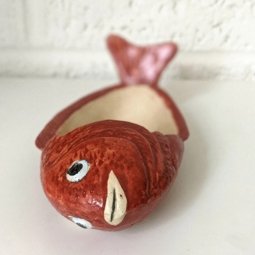 ONE Antique Porcelain Figural Fishbone Dish | Hand Painted - Etsy | Etsy (US)