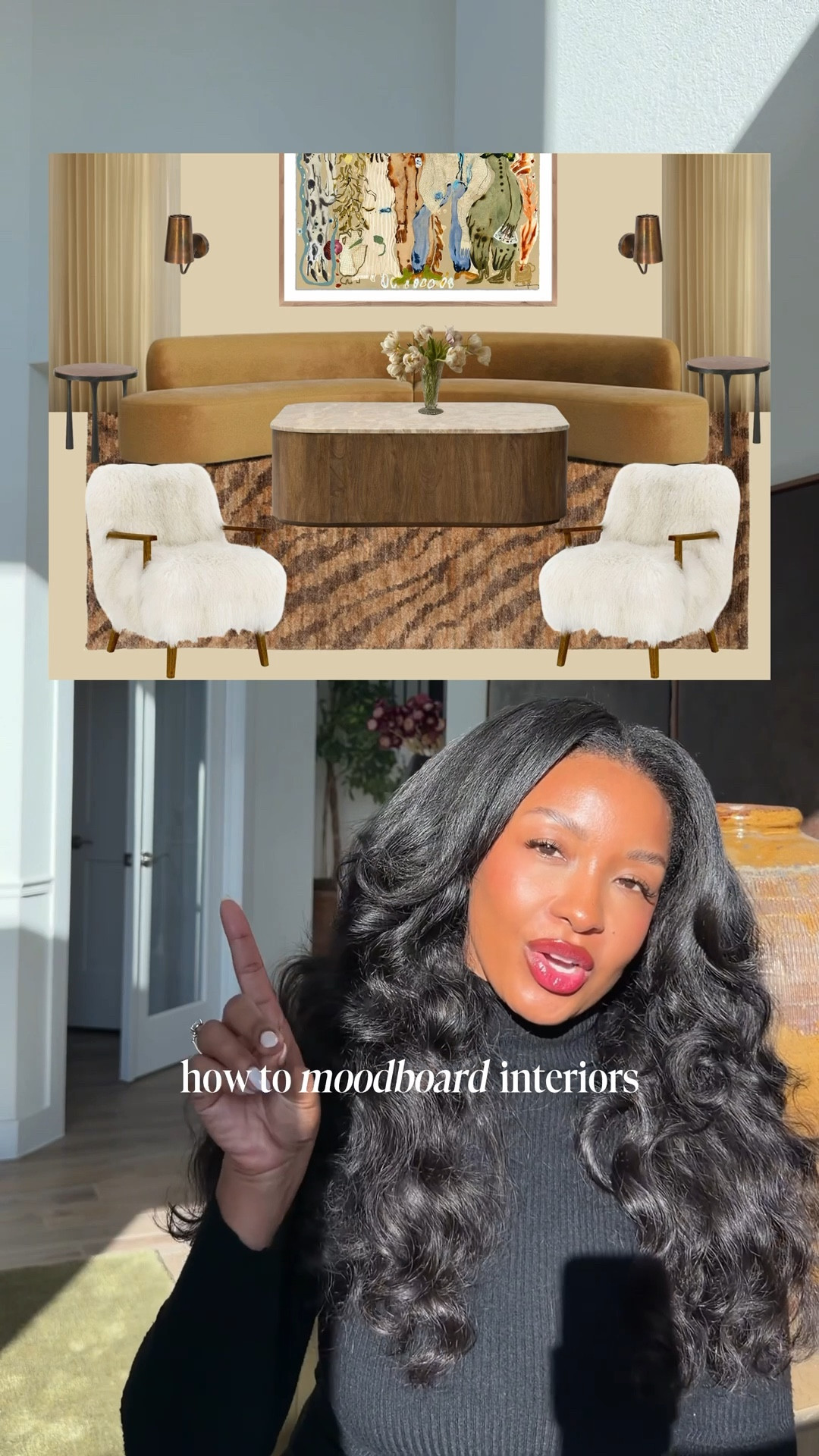 Let me show you how I create my interior mood boards with @canva ! Creating a mood board is extremely helpful when making choices on how you want to decorate a room and figuring out how you want a space to feel. Using some pieces from Lulu & Georgia and Interior Define

#moodboardaesthetic #homedesigninspo #moodboardinterior #livingroominspo 

#LTKHome