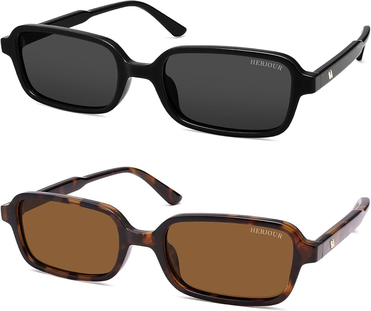 Polarized 90s Y2K Rectangle Sunglasses for Women AR82383 | Amazon (US)