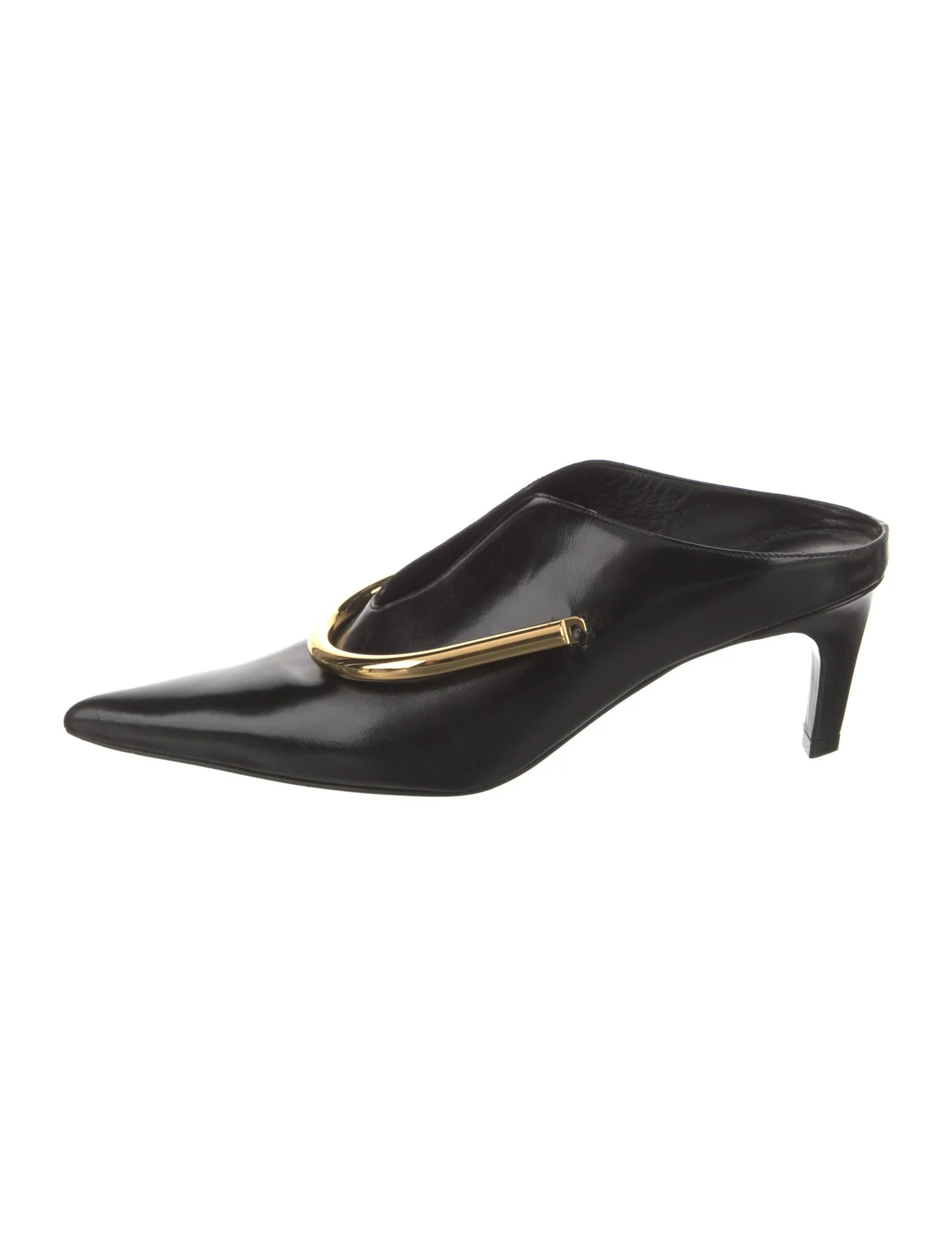 Jil Sander Patent Leather Mules - Black Pumps, Shoes - JIL147004 | The RealReal | The RealReal