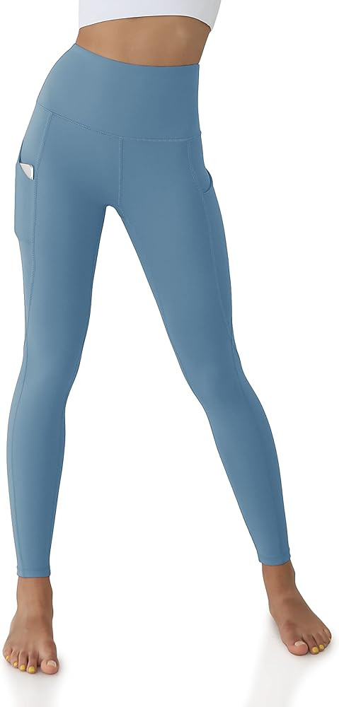 ODODOS Women's High Waisted Yoga Leggings with Pockets,Tummy Control Non See Through Workout Athl... | Amazon (US)