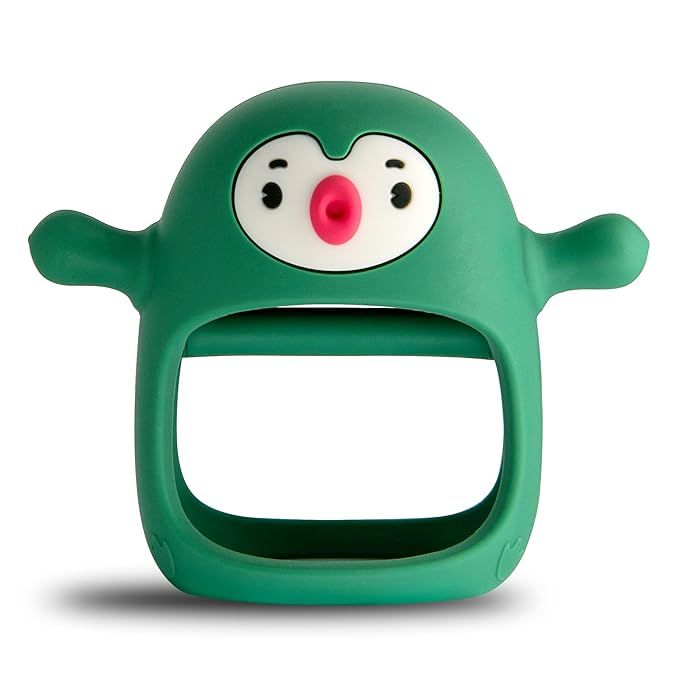 Smily Mia Teething Toys for Babies 0-6 Months, Silicone Never-Drop Penguin Teethers for Babies, H... | Amazon (US)