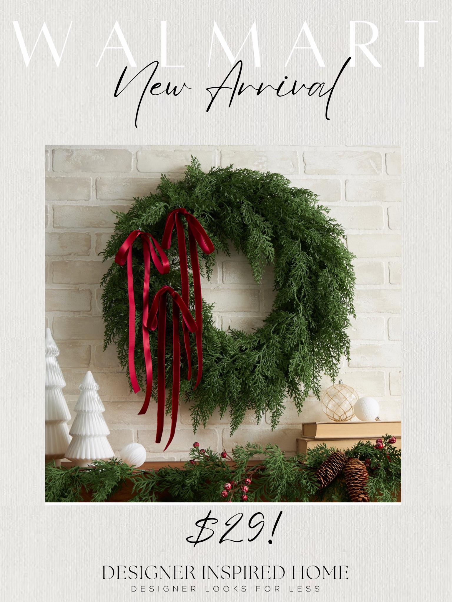 New arrival wreath! Rug, Home, Console, Home, Walmart Finds, Look for Less, Living Room, Bedroom, Dining, Kitchen, Modern, Restoration Hardware, Arhaus, Pottery Barn, Walmart, Style, Home Decor, Summer, Fall, New Arrivals, CB2, Anthropologie, Urban Outfitters, Inspo, Inspired, West Elm, Console, Coffee Table, Chair, Pendant, Light, Light fixture, Chandelier, Outdoor, Patio, Porch, Designer, Lookalike, Art, Rattan, Cane, Woven, Mirror, Luxury, Faux Plant, Tree, Frame, Nightstand, Throw, Shelving, Cabinet, End, Ottoman, Table, Moss, Bowl, Candle, Curtains, Drapes, Window, King, Queen, Dining Table, Barstools, Counter Stools, Charcuterie Board, Serving, Rustic, Bedding, Hosting, Vanity, Powder Bath, Lamp, Set, Bench, Ottoman, Faucet, Sofa, Sectional, Crate and Barrel, Neutral, Monochrome, Abstract, Print, Marble, Burl, Oak, Brass, Linen, Upholstered, Slipcover, Olive, Sale, Fluted, Velvet, Credenza, Sideboard, Buffet, Budget Friendly, Affordable, Texture, Vase, Boucle, Stool, Office, Canopy, Frame, Minimalist, MCM, Bedding, Duvet, Looks for Less



#LTKFindsUnder50 #LTKHome #LTKSeasonal