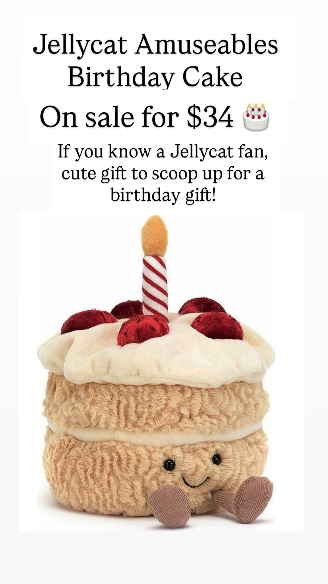 Jellycat Amuseables Birthday Cake Stuffed

#LTKKids