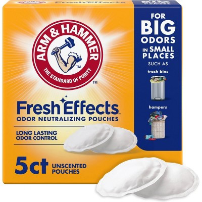 Arm & Hammer Fresh Effects Odor Eliminators Neutralizing Pouches - 5ct: Unscented, Sachet Form, Non-Powered | Target