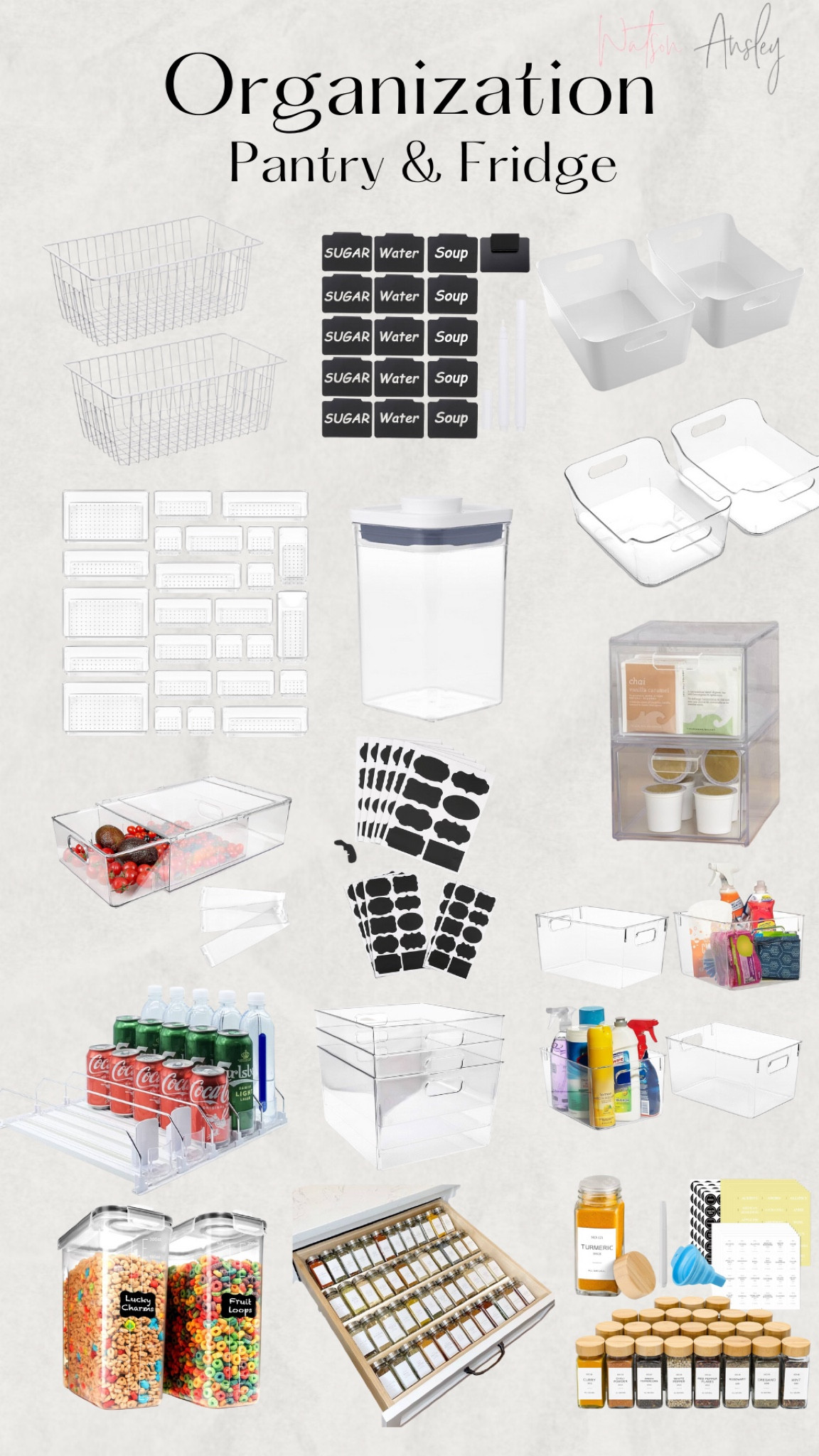 Get organized with me for the new year! Shop all our organizational items for our pantry and refrigerator below!

Organization | home | pantry | fridge | refrigerator | kitchen | clean | tidy | ocd | bins | baskets | drawers | labels | buckets | drink holder | compartments | wire baskets | acrylic 

#LTKSeasonal #LTKHome