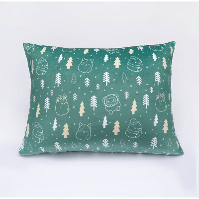 SquishPillow Standard Pillowcase Woodland Wonderland Green | Target