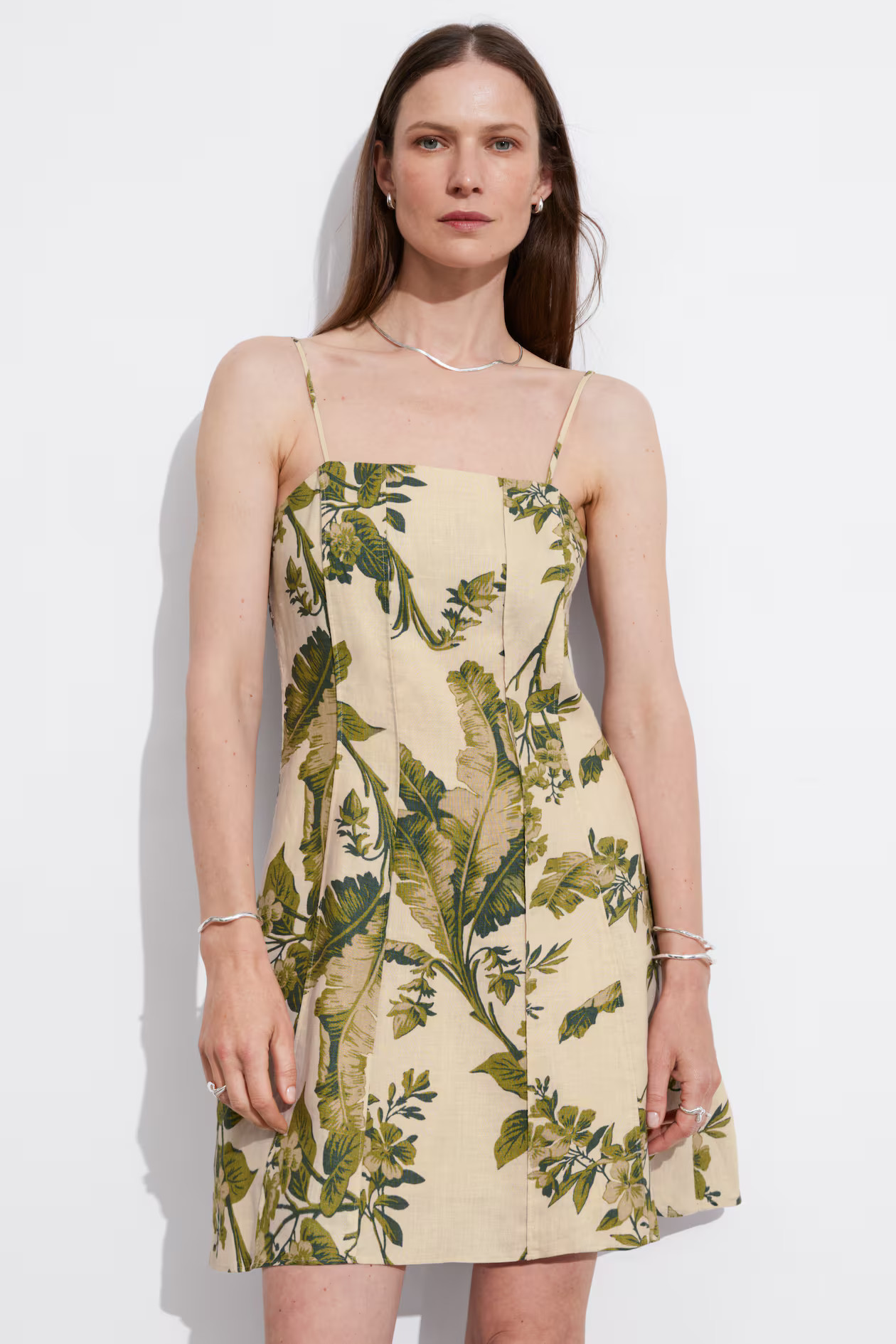 Strappy Linen Mini Dress | H&M (UK, MY, IN, SG, PH, TW, HK)