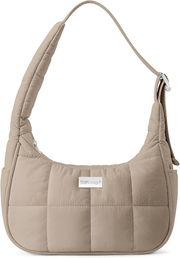 TOPDesign Puffer Shoulder Bag for Women, Ultra Lightweight Hobo Tote Handbag, Mini Clutch Purse w... | Amazon (US)