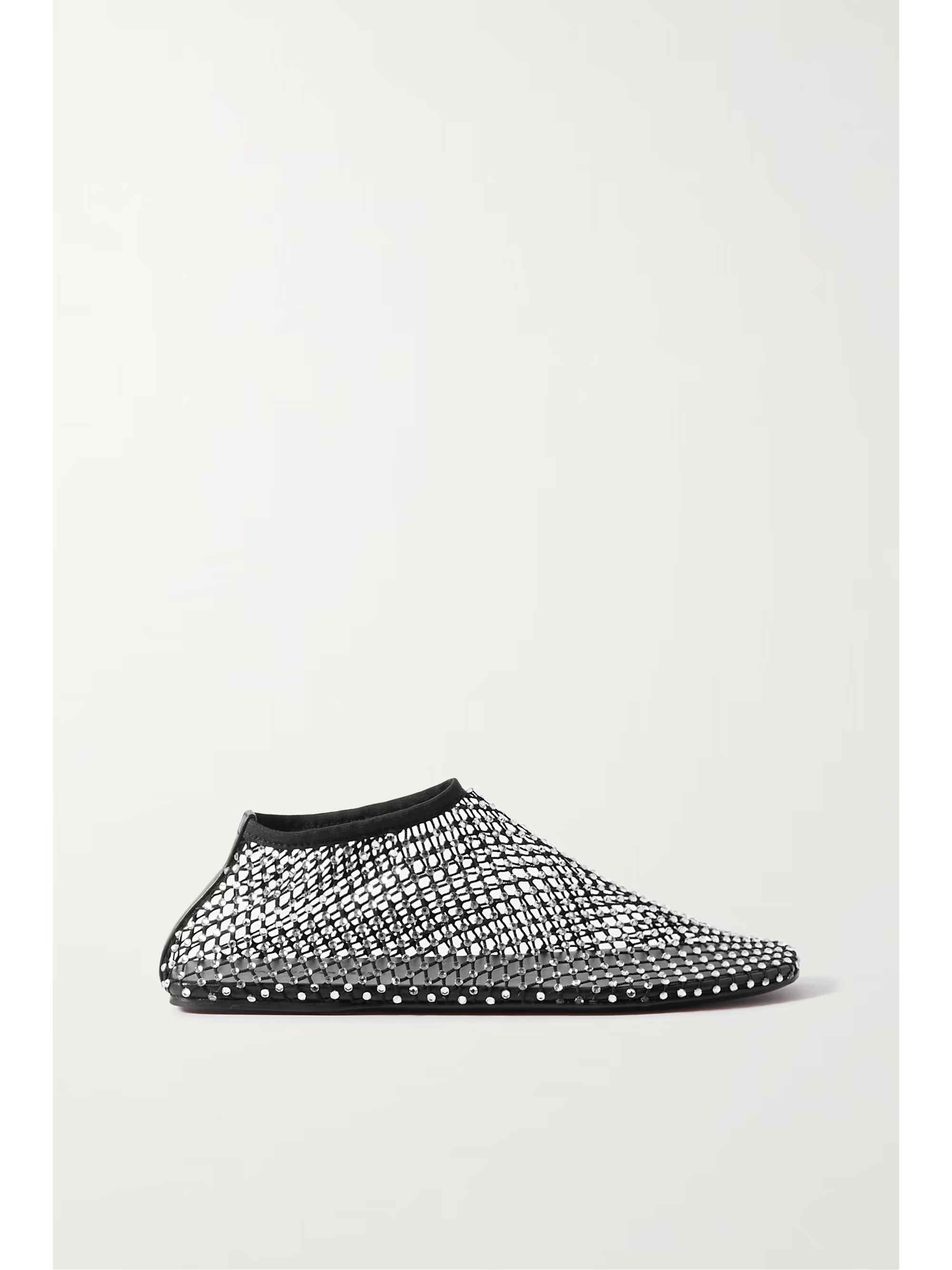 Minette crystal-embellished mesh ballet flats | NET-A-PORTER (UK & EU)