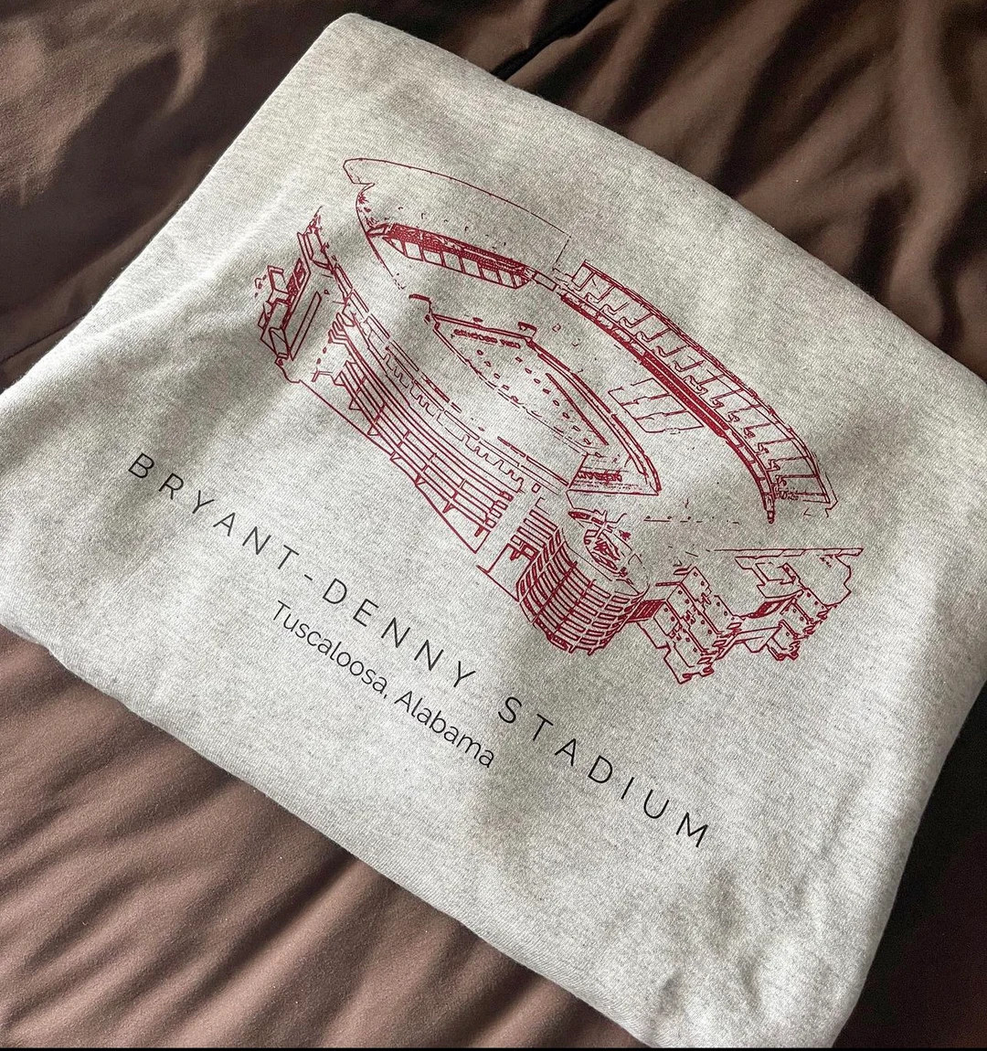 Alabama Sweatshirt Bryant-denny Stadium Alabama Stadium - Etsy | Etsy (US)