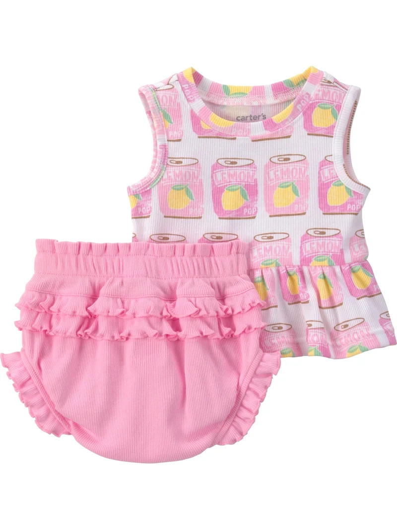Carter's Child of Mine Baby Girl Outfit Set, 2-Piece, Sizes 0/3-24 Months | Walmart (US)