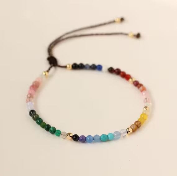 Healing Crystal Chakra Bracelet-12 Zodiac Signs | Etsy | Etsy (US)