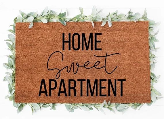 Home Sweet Apartment - Funny Doormats  - Funny Mats - Welcome Mat - Doormats - Housewarming - Far... | Etsy (US)