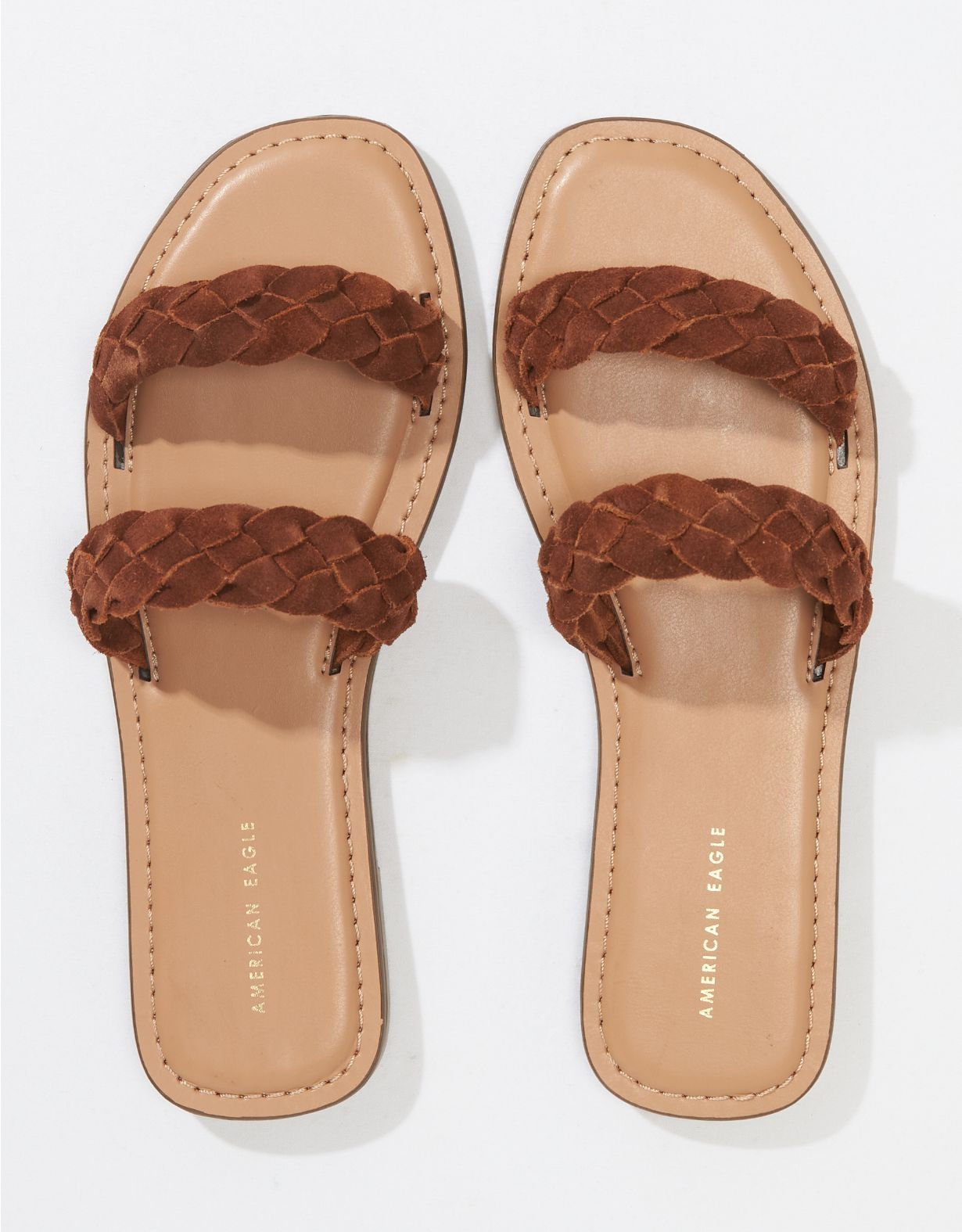AE Braided Double Band Sandal | American Eagle Outfitters (US & CA)