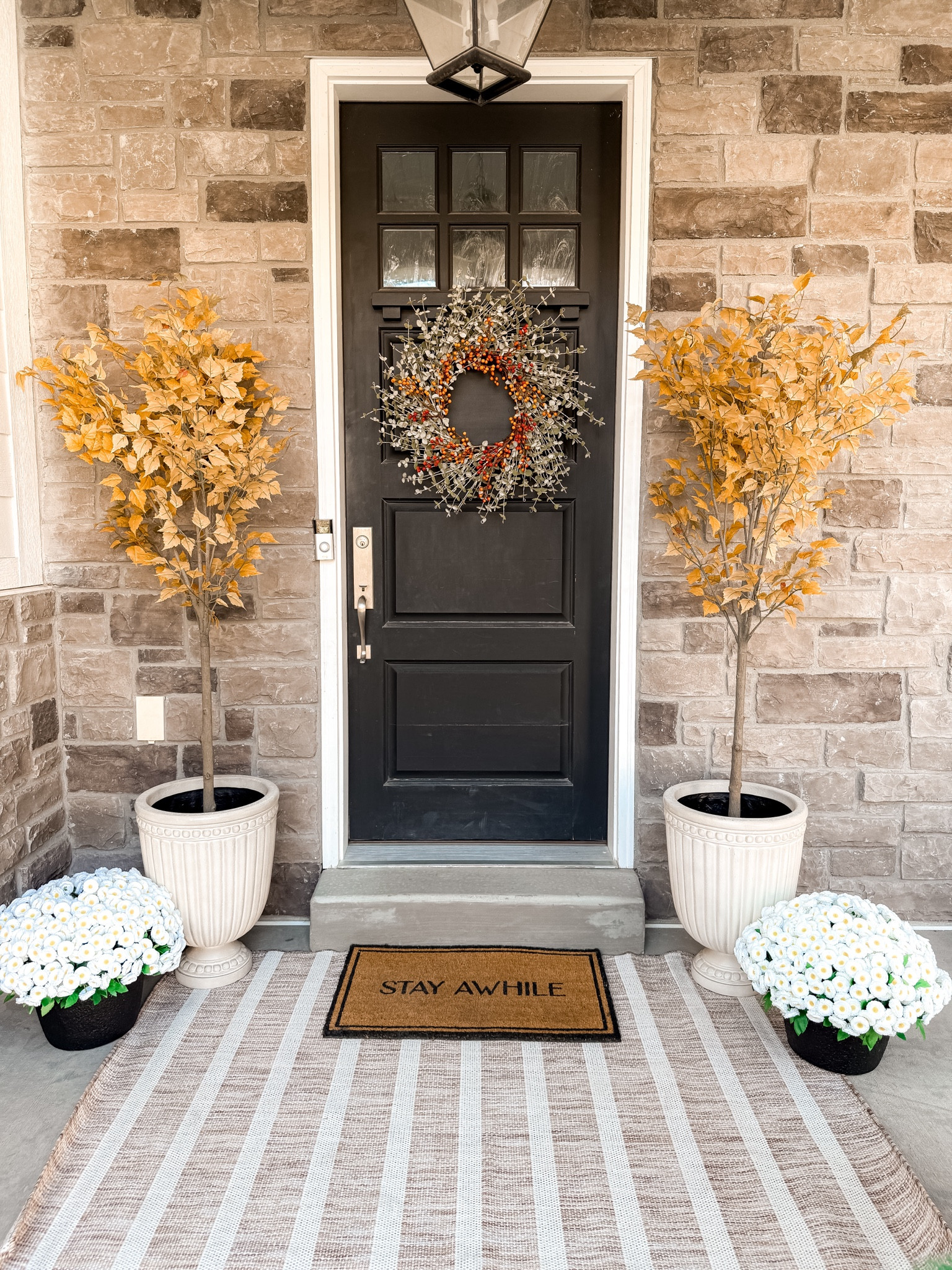 Just swapped my $268 rug for this new fall rug, and it was only $41.37! The bright white tones make everything feel so inviting and cozy, perfect for a fall refresh.  🍂 

I've added both brands so you can choose to save or splurge!

You do NOT need to spend a lot of money to look and feel INCREDIBLE! I’m here to help the budget conscious get the luxury lifestyle.

Home Decor / Party Decor / Hosting Tips / Fall Refresh / Budget / Affordable / Home Goods / Fall Decor / Pumpkins / Back to School / Fall Style / Autumn / Fall / Front Porch / Rug / Fall Porch / Artificial Tree / Fall Wreath / Striped Rug 

#LTKHome #LTKFindsUnder100 #LTKFindsUnder50