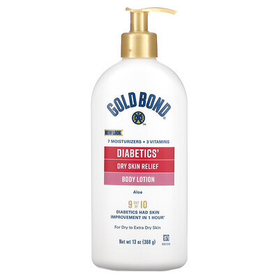 Gold Bond, Diabetics, Dry Skin Relief Body Lotion, Aloe, 13 oz (368 g) | iHerb