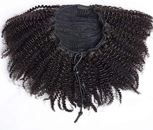 VIPbeauty Kinky Curly Human Hair Drawstring Ponytail For Black Women Clip in Ponytail Extension A... | Amazon (US)