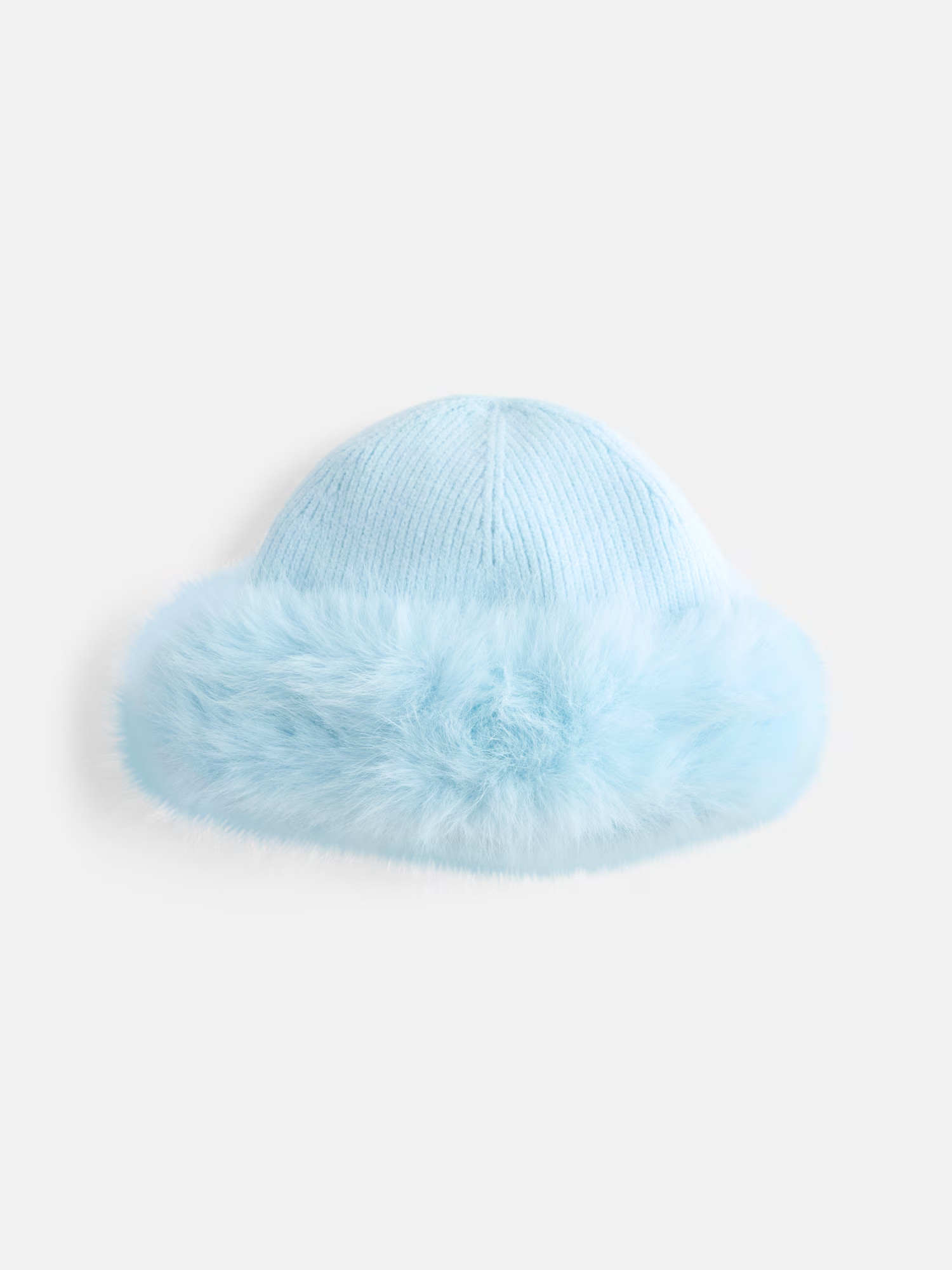 No Boundaries Women's Cuffed Faux Fur Beanie, White | Walmart (US)