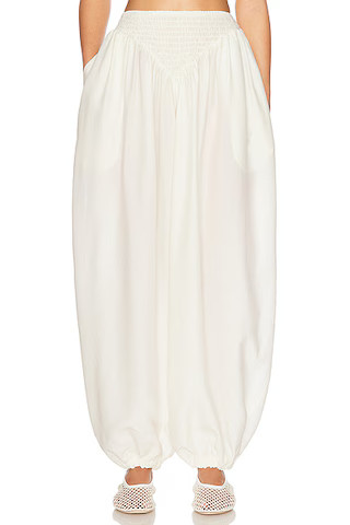 Helsa The Balloon Pants in Silk And Wool in Ivory | FWRD | FWRD 