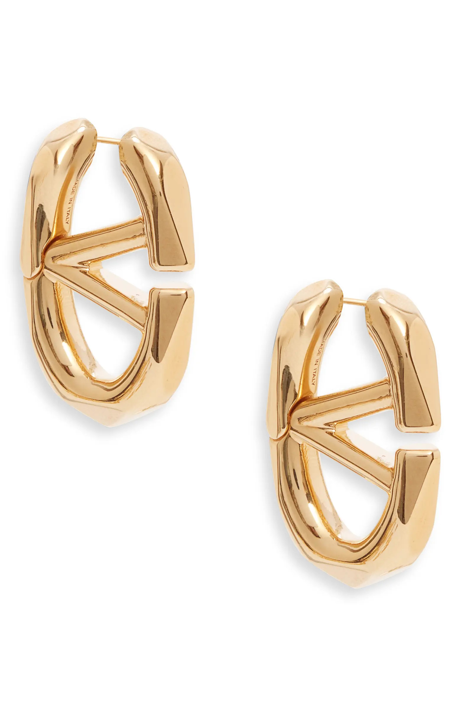 Valentino Garavani VLOGO Boldie Hoop Earrings | Nordstrom | Nordstrom