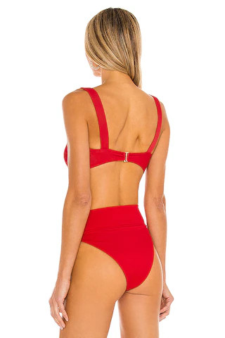 Sophia Bikini Top in Red | Revolve Clothing (Global)