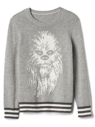 Gap Kids Gap   Star Warsâ„¢ Intarsia Crew Sweater Chewbacca Grey Size L | Gap US