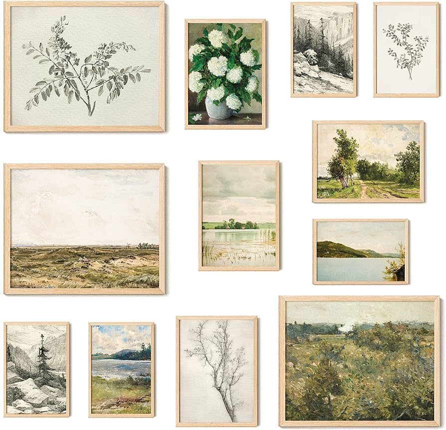 97 Decor Vintage French Country Decor - Vintage Posters, French Farmhouse Gallery Wall Art Prints... | Amazon (US)
