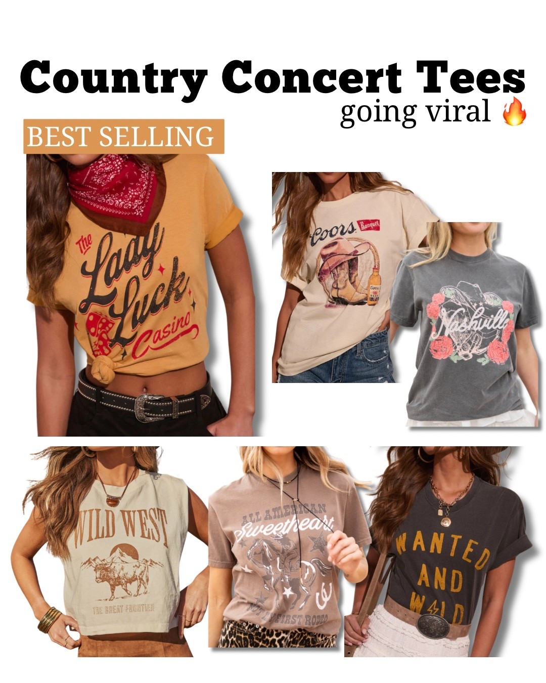 these country concert tees are going viral for a reason 🤠🔥
the first one is my #1 pick—don’t wait on it 

#LTKootd #LTKFestival #LTKSeasonal