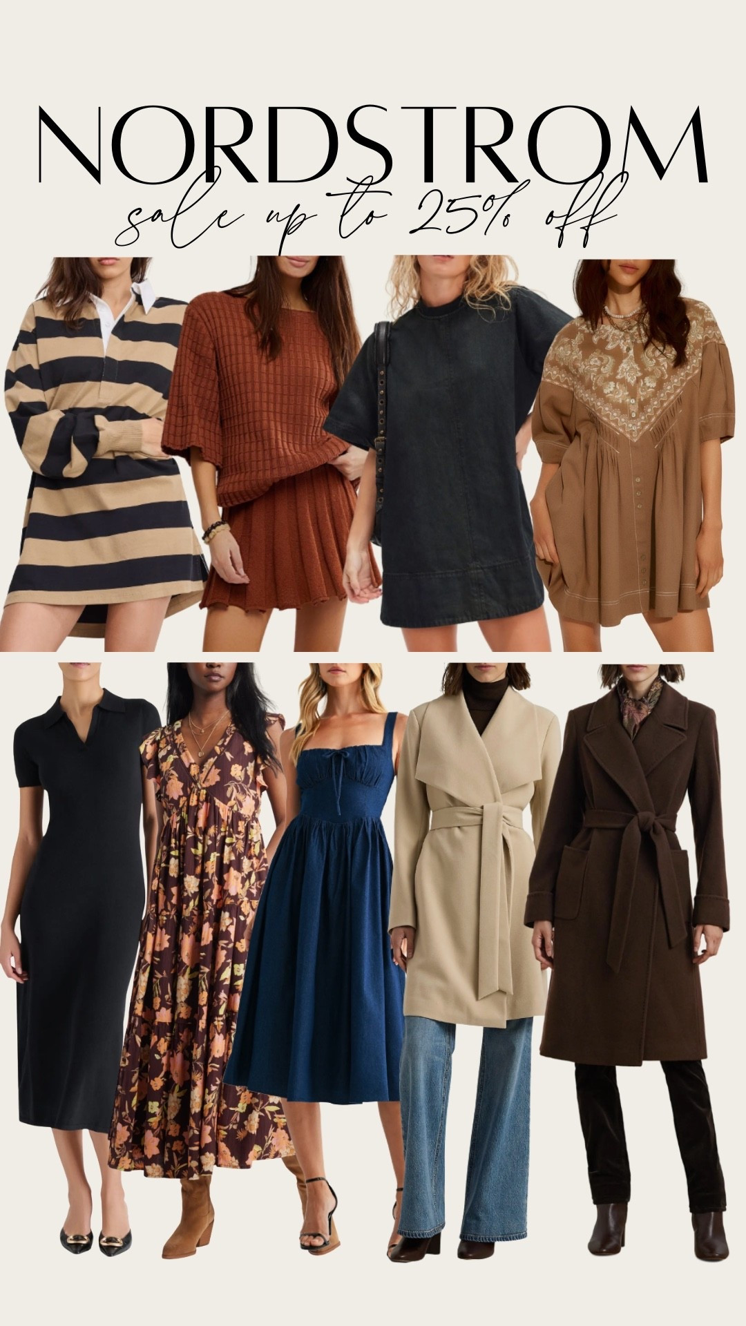 Nordstrom fall savings event up to 25% off! Tons of great fall dresses, jackets and more on major sale. Lots of Free People finds in stock!

#LTKSaleAlert #LTKStyleTip