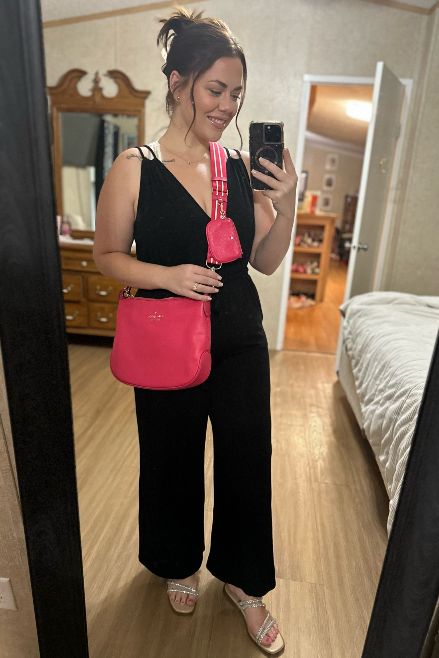 My FAV jumpsuit wearing medium 🖤 breathable, stretchy & so comfortable.

#LTKcurves #LTKunder50 #LTKshoecrush