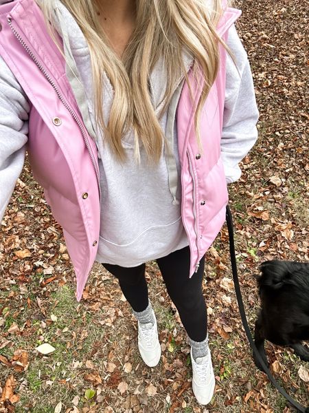 Doggy walk outfit on sale!
Pink puffer vest is 50% off, code CYBER23
Grey new balance sneakers are 35% off + 10% off, code CYBERDEAL
Butter soft leggings are on sale for $25!

#LTKCyberWeek #LTKsalealert
