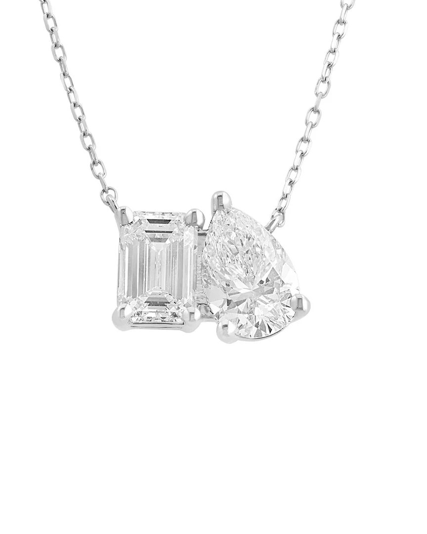 Effy Fine Jewelry 14K 3.92 ct. tw. Lab-Grown Diamond Necklace | Shop Simon