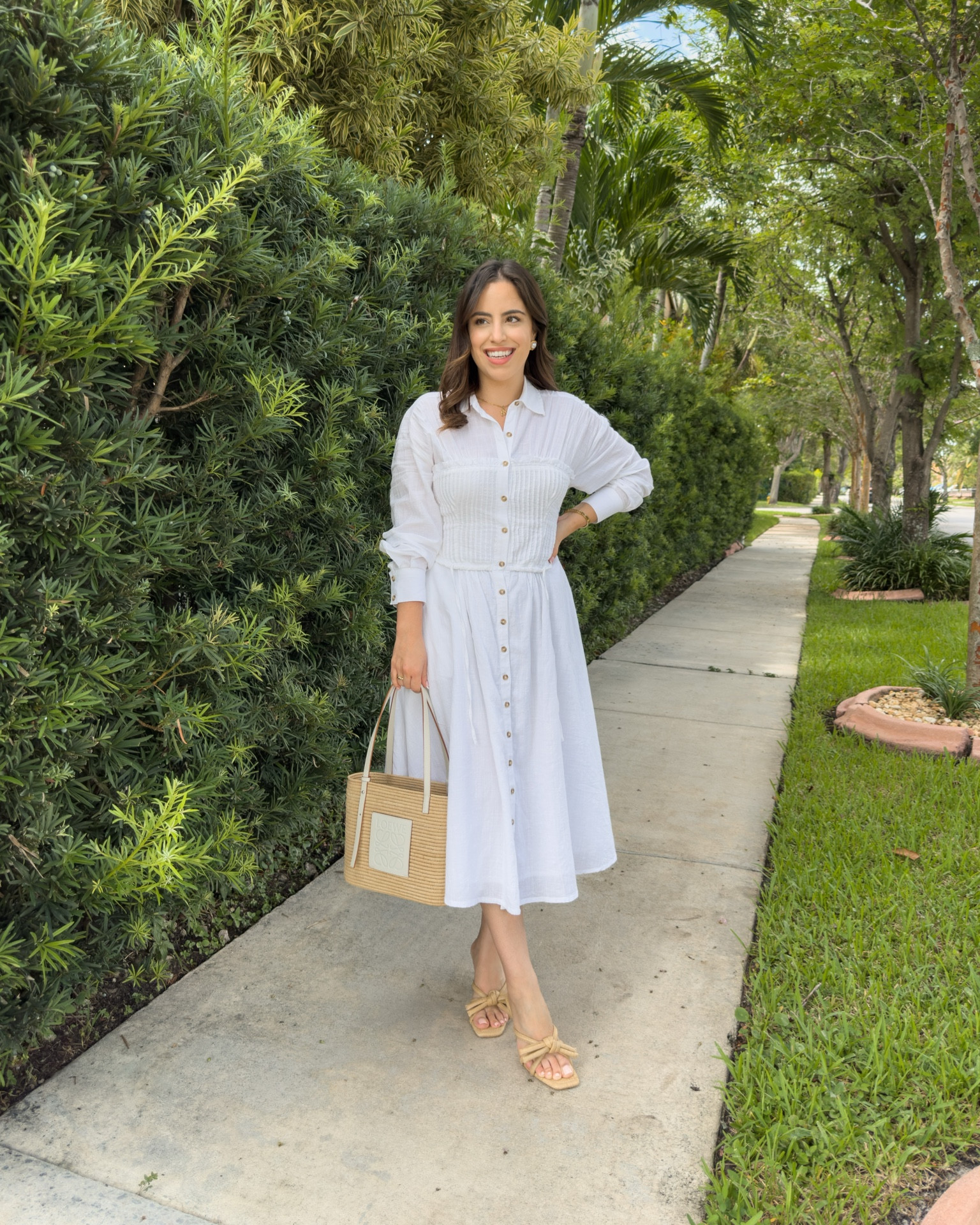 Church outfit! Obsessed with this white shirt dress, raffia bag and raffia bow heels



#LTKstyletip #LTKshoecrush #LTKFind