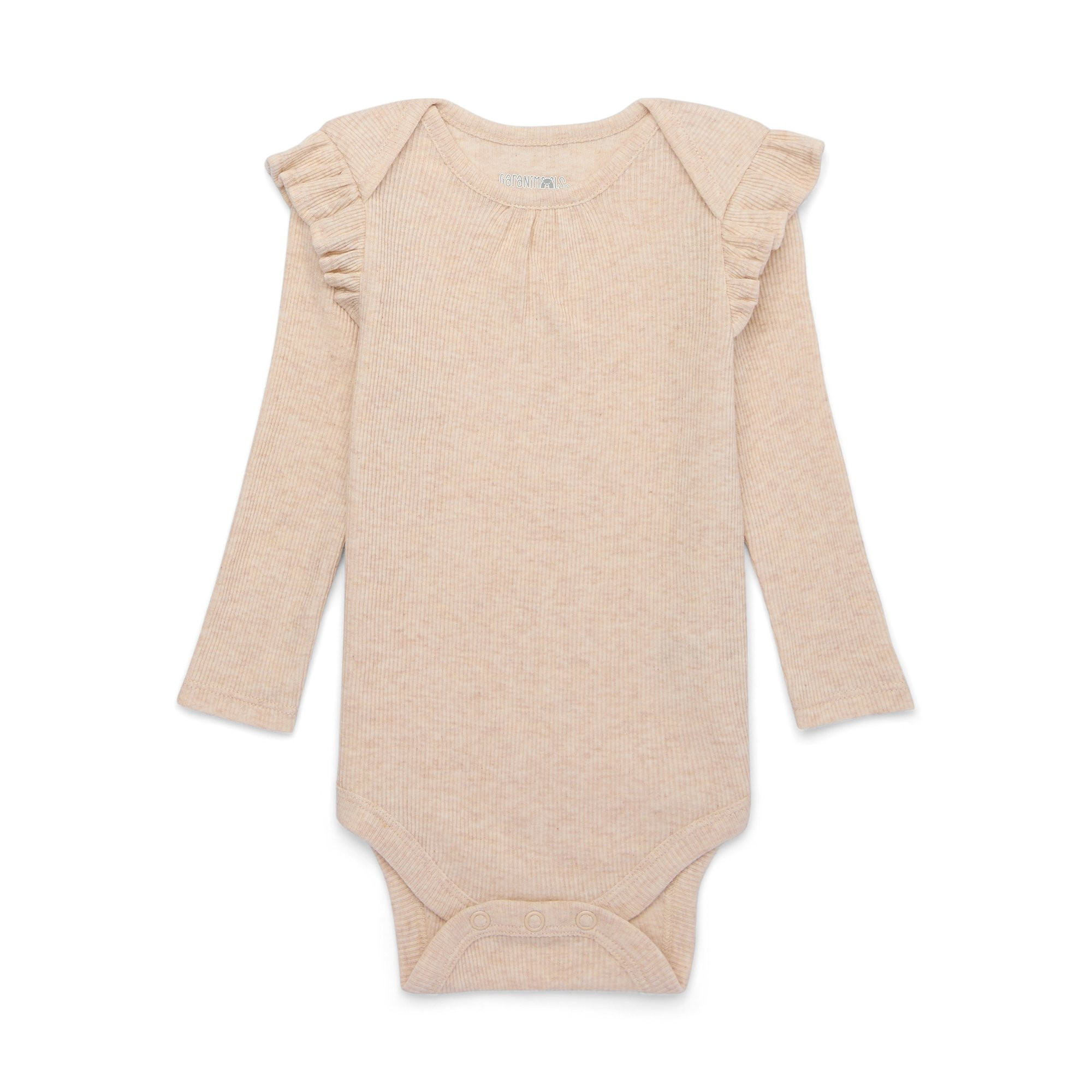 Garanimals Baby Girl Long Sleeve Rib Bodysuit, Sizes 0-24 Months | Walmart (US)