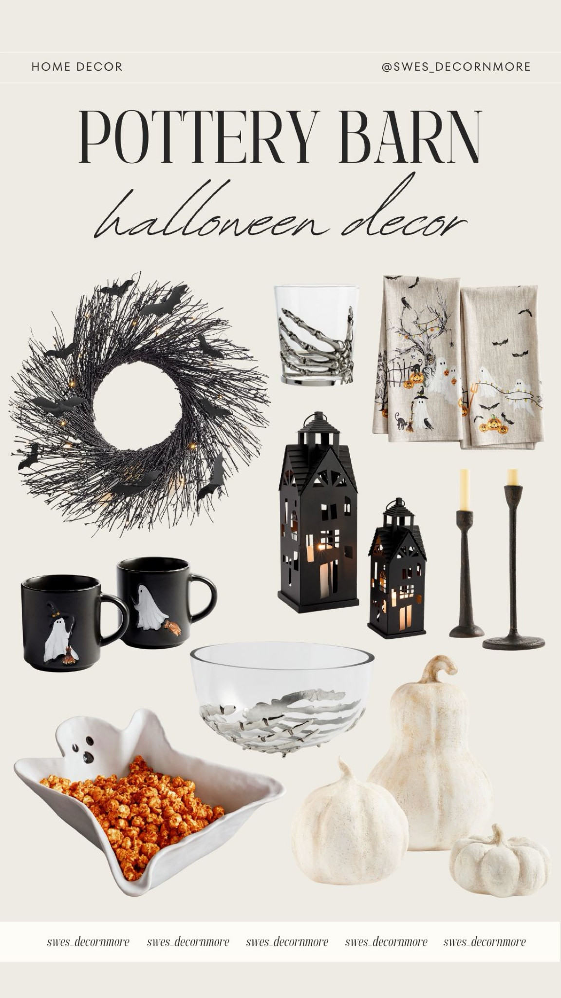 Pottery Barn Halloween finds. This bat wreath and skeleton hand candy bowl are perfect for Halloween. 

#LTKStyleTip #LTKHome #LTKSeasonal