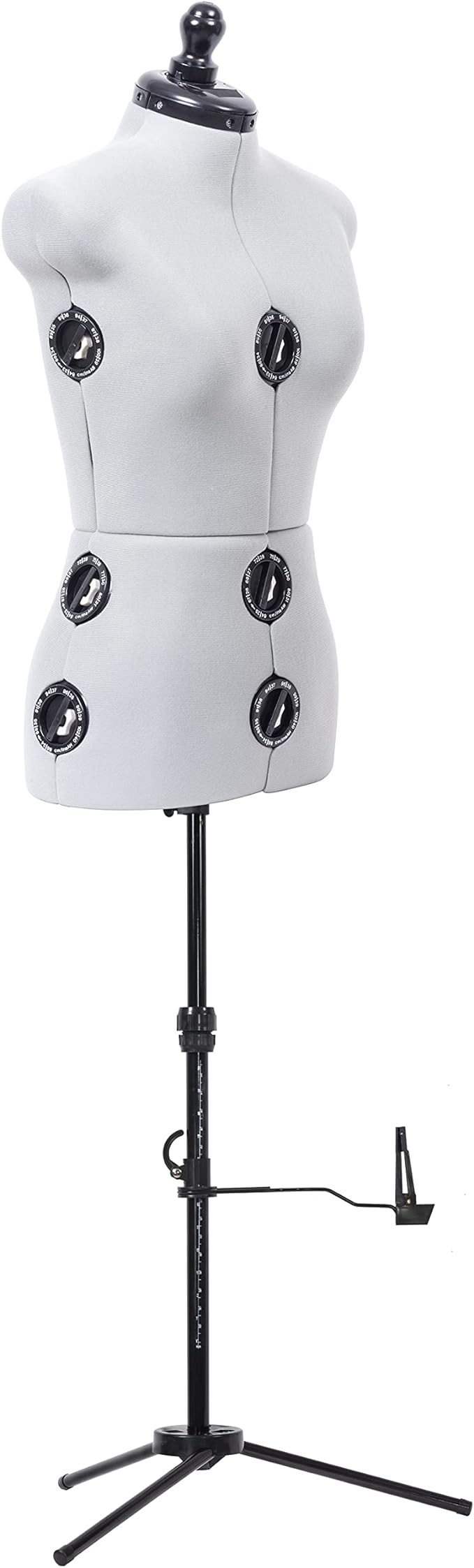 Dritz Twin-Fit Adjustable Dress Form, Small, Silver Gray | Amazon (US)